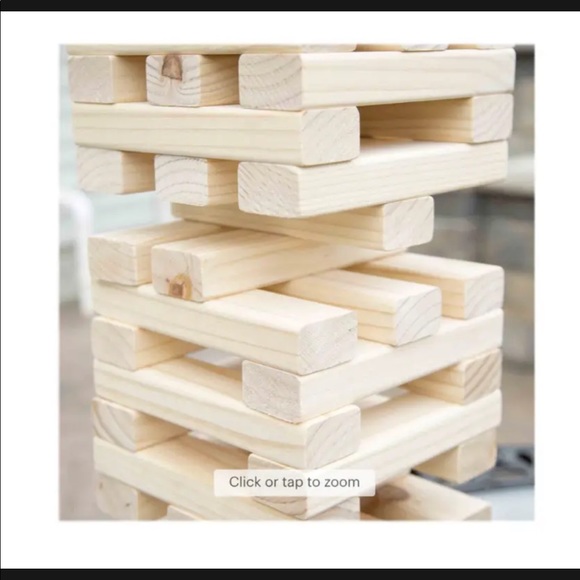 Nontraditional Giant Wooden Blocks Tower Stacking Game by Hey! Play! - Picture 8 of 10